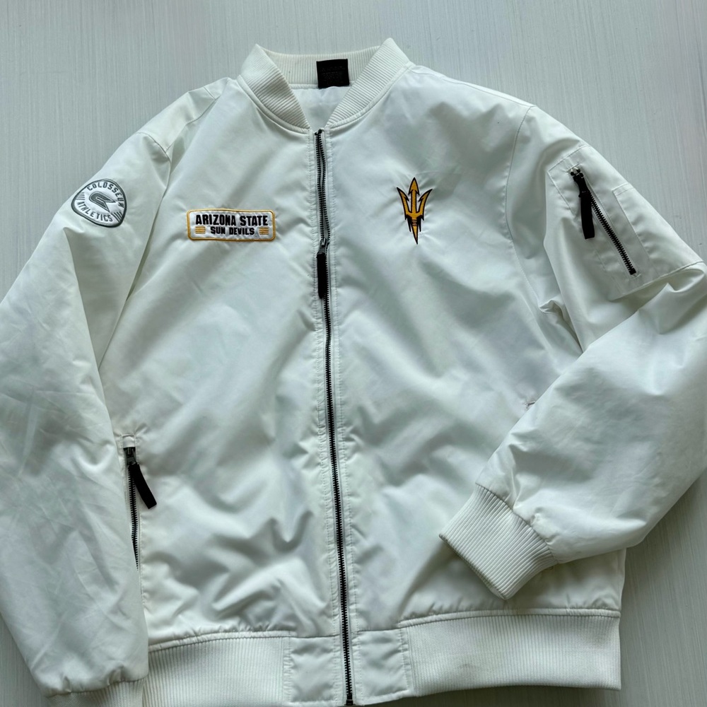 White Bomber Jacket